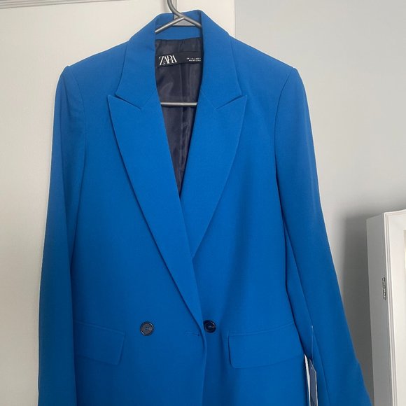 Zara Blue Blazer - NEW! - Picture 1 of 7